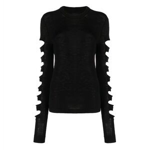 S/S23 EDFU - Rick Owens Biker Sweater with Cutout Sleeves - Medium